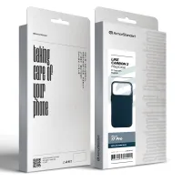 Чохол до мобільного телефона Armorstandart LikeCarbon2 MagCase Apple iPhone 17 Pro Kevlar Dark Blue (ARM88554) - Зображення 8