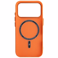 Чохол до мобільного телефона Armorstandart LikeCarbon2 MagCase Apple iPhone 17 Pro Kevlar Orange (ARM88556) - Image 2