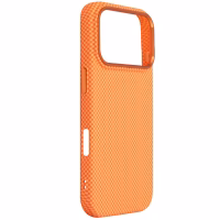 Чохол до мобільного телефона Armorstandart LikeCarbon2 MagCase Apple iPhone 17 Pro Kevlar Orange (ARM88556) - Image 3