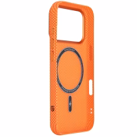 Чохол до мобільного телефона Armorstandart LikeCarbon2 MagCase Apple iPhone 17 Pro Kevlar Orange (ARM88556) - Image 4