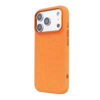 Чохол до мобільного телефона Armorstandart LikeCarbon2 MagCase Apple iPhone 17 Pro Kevlar Orange (ARM88556) - Image 5