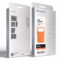 Чохол до мобільного телефона Armorstandart LikeCarbon2 MagCase Apple iPhone 17 Pro Kevlar Orange (ARM88556) - Image 8