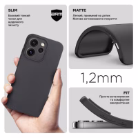 Чохол до мобільного телефона Armorstandart Matte Slim Fit OPPO Reno15 Pro 5G Camera cover Black (ARM89919) - Image 3