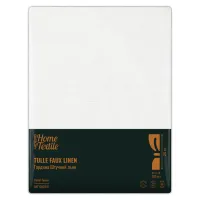 Штора Ardesto Гардина штучний льон 100% поліестер 300х270 см, білий (ART1080WH) - 5