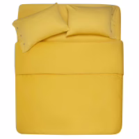 Простирадло Ardesto Mix&Match 100% бавовна, сатин жовтий 180х240 см (ART1824FSS) - Image 1