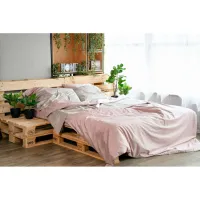 Підковдра Ardesto Mix&Match сатин 200х220 см пудра (ART2022DVP) - 12