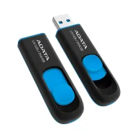 USB флеш накопичувач ADATA 256GB UV128 Black/Blue USB 3.2 (AUV128-256G-RBE) - 3
