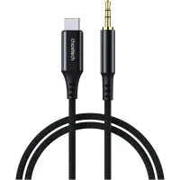 Перехідник USB-C to jack 3.5mm stereo audio (CDLA) 2.0m Choetech (AUX008-BK) - 1