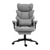 Офісне крісло GT Racer B-2511 Gray (B-2511 Fabric Gray) - 2