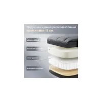 Офісне крісло GT Racer B-2511 Gray (B-2511 Fabric Gray) - 4