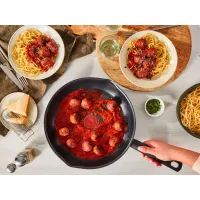 Сковорода Tefal Day by Day 20 см, з кришкою, алюміній, бакеліт, скло, чорний (B5580223UA) - 11