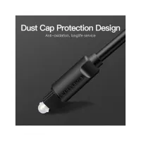 Кабель мультимедийный Optical Toslink 1.5m black Vention (BAEBG) - Изображение 6