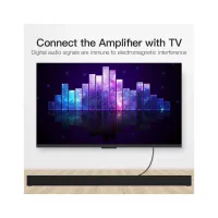 Кабель мультимедийный Optical Toslink 1.5m black Vention (BAEBG) - Изображение 8