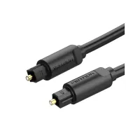 Кабель мультимедийный Optical Toslink 1.5m black Vention (BAEBG) - Изображение 1