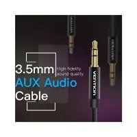 Кабель мультимедійний 3.5mm M to 3.5mm M 1.0m fabric black Vention (BAGBF) - Зображення 5