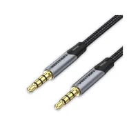 Кабель мультимедійний 3.5mm M to 3.5mm M 1.0m (4pin) gray Vention (BAQHF) - Зображення 1