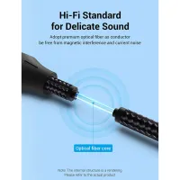 Кабель мультимедійний Optical Toslink 1.0m gray Vention (BAVHF) - Зображення 5