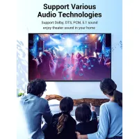 Кабель мультимедійний Optical Toslink 1.0m gray Vention (BAVHF) - Зображення 7