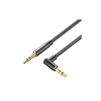 Кабель мультимедійний 3.5mm M to 3.5mm M 1.0m 90° corner black Vention (BAZBF) - Зображення 1