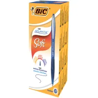 Ручка шариковая Bic автоматическая Atlantis с резиновым грипом Синяя (bc9021322) - Изображение 2