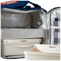 Набір для пікніка Bergner Walking business 23х22х13.5 см 5 предметів (BG-3652-BL) - 2