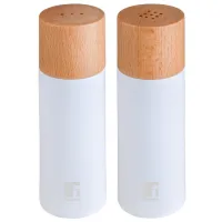 Набір для спецій Bergner Naturally, для солі та перцю 2 предмета (BG-48518-WH) - Зображення 1