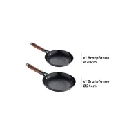 Набір сковорідок MasterPro Odin, 20/24 см чавун (BGKIT-0083) - Изображение 3