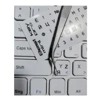 Наклейка на клавіатуру BestKey mini Pro 3,5х3мм, прозора основа, 70, чорний (BKmPRO/BlacTr/054) - 2