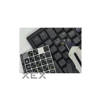 Наклейка на клавіатуру BestKey непрозора чорна, 76, жовтий (BKU13YEL/012) - 2