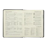 Тижневик Buromax датований 2025 VELOUR, А5 чорний (BM.2134-01) - Зображення 9