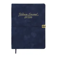 Тижневик Buromax датований 2026 VELOUR, А5 синій (BM.2134-02) - Зображення 1