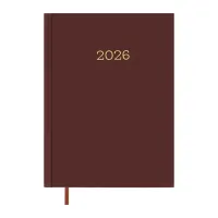 Еженедельник Buromax датированный 2026 MONOCHROME A5 бордовый (BM.2160-13) - Изображение 1