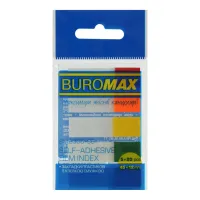 Стікер-закладка Buromax Половинки Plastic bookmarks 45x12mm, 5*20 шт, neon (BM.2305-98) - Зображення 1