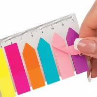 Стікер-закладка Buromax Plastic bookmarks 45x12mm, 8*25шт, neon (BM.2307-98) - Зображення 3