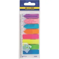 Стікер-закладка Buromax Plastic bookmarks 45x12mm, 8*25шт, neon (BM.2307-98) - Зображення 1