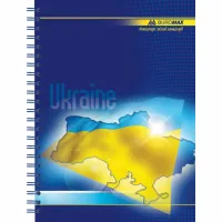 Блокнот Buromax spiral side, А5, 96sheets, UKRAINE (assorted) (BM.2412) - Зображення 2