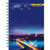 Блокнот Buromax spiral side, А6, 96sheets, square, UKRAINE (assorted) (BM.2422) - Зображення 3