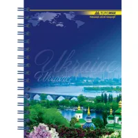 Блокнот Buromax spiral side, А6, 96sheets, square, UKRAINE (assorted) (BM.2422) - Зображення 4