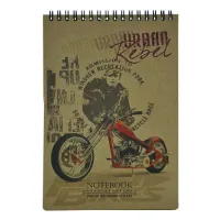 Блокнот Buromax spiral top, А5, 80sheets, KRAFT, white, perforation,assorted (BM.2473) - Изображение 3