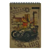 Блокнот Buromax spiral top, А5, 80sheets, KRAFT, white, perforation,assorted (BM.2473) - Изображение 4