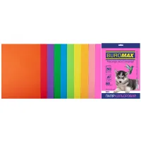 Папір Buromax А4, 80g, NEON+INTENSIVE, 10colors, 50sh (BM.2721850-99) - 1