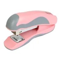 Степлер Buromax пластиковий PASTEL, 20 аркушів, (скоби №24, 26), 111 х 62 х 32 мм, рожевий (BM.4215-10) - Зображення 1