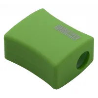 Точилка Buromax ALFA, RUBBER TOUCH з контейнером 2 отвори (BM.4778-1) - Зображення 4