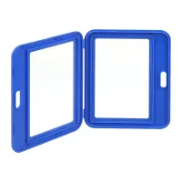 Бейдж Buromax горизонтальный, 101 х 80 мм, PP+PVC, синий (BM.5415-02) - Изображение 2