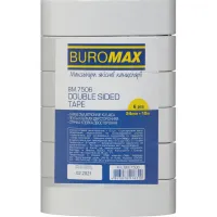 Скотч Buromax двосторонній на тканинній основі 24 мм х 10 м Білий (BM.7506) - Зображення 2