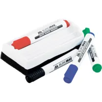 Набір маркерів Buromax JOBMAX Board, SET*4шт+губка (BM.8800-84) - Зображення 2