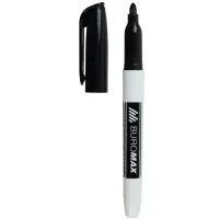 Маркер Buromax для магнитных досок, черный, JOBMAX, 2-4 мм, спиртовая основа (BM.8802-01) - Изображение 1