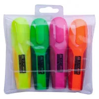 Набір маркерів Buromax highlighter pen, NEON, chisel tip, SET 4 colors (BM.8904-84) - Зображення 3