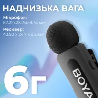 Мікрофон Boya BY-V20 Type-C Black (BY-V20) - Зображення 7
