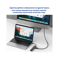 Концентратор Dynamode 7-in-1 USB-C to HDTV 4K/30Hz, 2хUSB3.0, RJ45, USB-C PD 100W, SD/MicroSD (BYL-2303) - 6